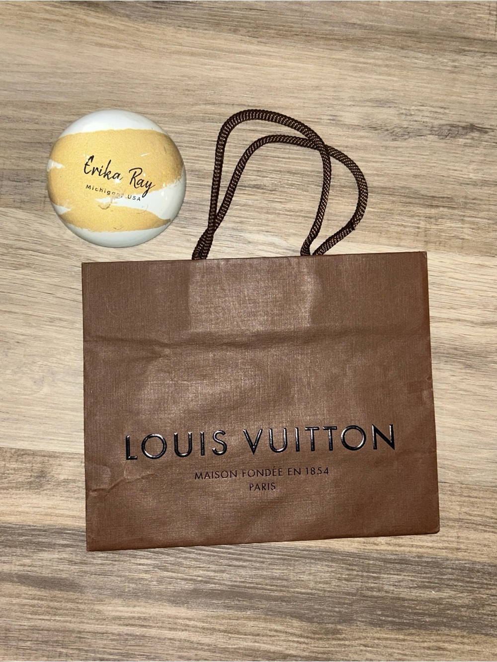 AUTHENTIC Louis Vuitton Brown Shopping Bag